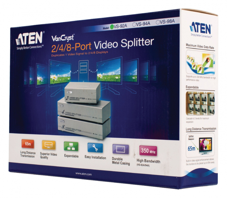 ATEN 2-Port VGA Video Splitter (350 MHz)