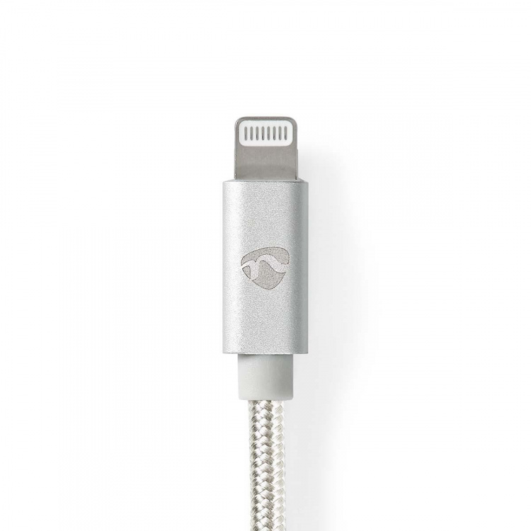 Nedis Lightning Cable | USB 2.0 | Apple Lightning 8-Pin | USB-A Male | 480 Mbps | Gold Plated | 1.00 m | Round | Braided / Nylon | Aluminium | Cover Window Box