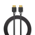 Nedis High Speed HDMI™ Cable with Ethernet | HDMI™ Connector | HDMI™ Connector | 4K@60Hz | ARC | 18 Gbps | 2.00 m | Round | PVC | Anthracite | Box Nedis High Speed HDMI™ Cable with Ethernet | HDMI™ Connector | HDMI™ Connector | 4K@60Hz | ARC | 18 Gbps | 2.00 m | Round | PVC | Anthracite | Box