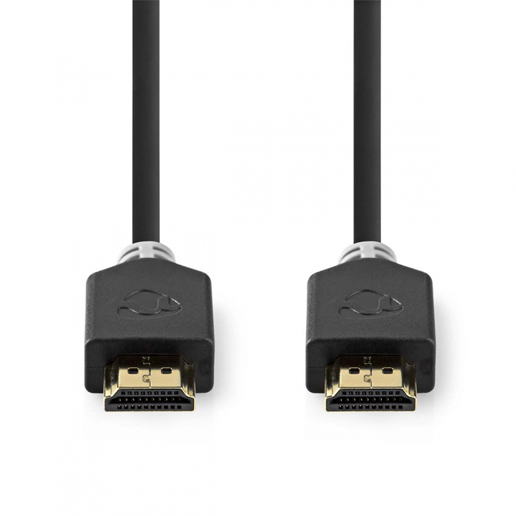 Nedis High Speed HDMI™ Cable with Ethernet | HDMI™ Connector | HDMI™ Connector | 4K@60Hz | ARC | 18 Gbps | 7.50 m | Round | PVC | Anthracite | Box