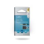 Nedis Stereo Audio Cable | 3.5 mm Male | 2x 3.5 mm Female | Gold Plated | 0.20 m | Round | Anthracite | Box