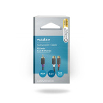 Nedis Subwoofer Cable | RCA Male | 2x RCA Female | Gold Plated | 0.20 m | Round | 4.0 mm | Anthracite | Box Nedis Subwoofer Cable | RCA Male | 2x RCA Female | Gold Plated | 0.20 m | Round | 4.0 mm | Anthracite | Box