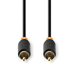 Nedis Digital Audio Cable | RCA Male | RCA Male | Gold Plated | 2.00 m | Round | PVC | Anthracite | Box