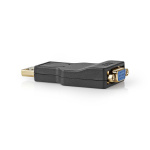 Nedis DisplayPort Adapter | DisplayPort Male | VGA Female | 1080p | Gold Plated | Straight | Round | ABS | Anthracite | Box