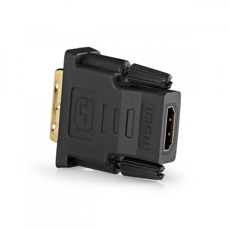 Nedis HDMI™ Adapter | HDMI™ Output | DVI-D 24+1-Pin Male | Gold Plated | Straight | PVC | Anthracite | 1 pcs | Window Box Nedis HDMI™ Adapter | HDMI™ Output | DVI-D 24+1-Pin Male | Gold Plated | Straight | PVC | Anthracite | 1 pcs | Window Box