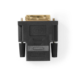 Nedis HDMI™ Adapter | HDMI™ Output | DVI-D 24+1-Pin Male | Gold Plated | Straight | PVC | Anthracite | 1 pcs | Window Box Nedis HDMI™ Adapter | HDMI™ Output | DVI-D 24+1-Pin Male | Gold Plated | Straight | PVC | Anthracite | 1 pcs | Window Box
