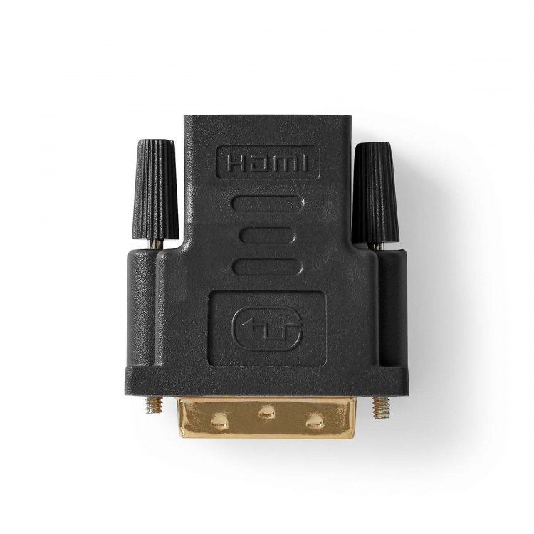 Nedis HDMI™ Adapter | HDMI™ Output | DVI-D 24+1-Pin Male | Gold Plated | Straight | PVC | Anthracite | 1 pcs | Window Box Nedis HDMI™ Adapter | HDMI™ Output | DVI-D 24+1-Pin Male | Gold Plated | Straight | PVC | Anthracite | 1 pcs | Window Box