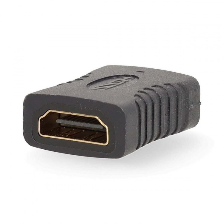 Nedis HDMI™ Adapter | HDMI™ Output | HDMI™ Output | Gold Plated | Straight | PVC | Anthracite | 1 pcs | Box Nedis HDMI™ Adapter | HDMI™ Output | HDMI™ Output | Gold Plated | Straight | PVC | Anthracite | 1 pcs | Box