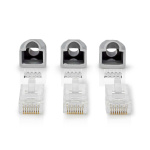 Nedis RJ45 Connector | Male | Solid UTP CAT6 | Straight | Gold Plated | 10 pcs | PVC | Grey | Box