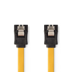 Nedis SATA Cable | 6 Gbps | SATA 7-Pin Female | SATA 7-Pin Female | Nickel Plated | 1.00 m | Flat | PVC | Yellow | Polybag