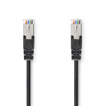 Nedis CAT5e Cable | SF/UTP | RJ45 Male | RJ45 Male | 0.30 m | Round | PVC | Black | Polybag
