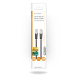 Nedis CAT5e Cable | SF/UTP | RJ45 Male | RJ45 Male | 0.30 m | Round | PVC | Black | Polybag