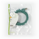 Nedis CAT5e Cable | SF/UTP | RJ45 Male | RJ45 Male | 3.00 m | Round | PVC | Green | Polybag