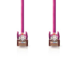 Nedis CAT5e Cable | SF/UTP | RJ45 Male | RJ45 Male | 20.0 m | Round | PVC | Pink | Polybag