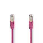 Nedis CAT5e Cable | SF/UTP | RJ45 Male | RJ45 Male | 3.00 m | Round | PVC | Pink | Polybag Nedis CAT5e Cable | SF/UTP | RJ45 Male | RJ45 Male | 3.00 m | Round | PVC | Pink | Polybag