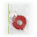 Nedis CAT5e Cable | SF/UTP | RJ45 Male | RJ45 Male | 15.0 m | Round | PVC | Red | Polybag