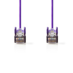 Nedis CAT5e Cable | SF/UTP | RJ45 Male | RJ45 Male | 2.00 m | Round | PVC | Violet | Polybag
