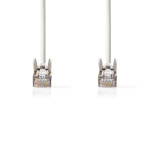 Nedis CAT5e Cable | SF/UTP | RJ45 Male | RJ45 Male | 1.00 m | Round | PVC | White | Envelope