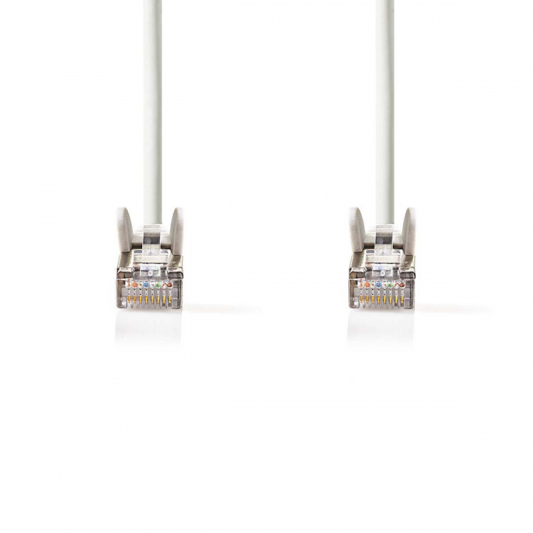 Nedis CAT5e Cable | SF/UTP | RJ45 Male | RJ45 Male | 1.00 m | Round | PVC | White | Envelope