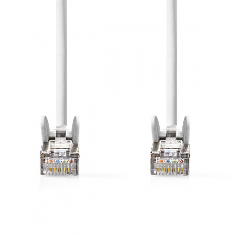 Nedis CAT5e Cable | SF/UTP | RJ45 Male | RJ45 Male | 1.50 m | Round | PVC | White | Envelope