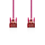 Nedis CAT6 Cable | RJ45 Male | RJ45 Male | S/FTP | 15.0 m | Round | LSZH | Pink | Polybag Nedis CAT6 Cable | RJ45 Male | RJ45 Male | S/FTP | 15.0 m | Round | LSZH | Pink | Polybag