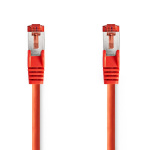 Nedis CAT6 Cable | RJ45 Male | RJ45 Male | S/FTP | 0.50 m | Round | LSZH | Red | Polybag