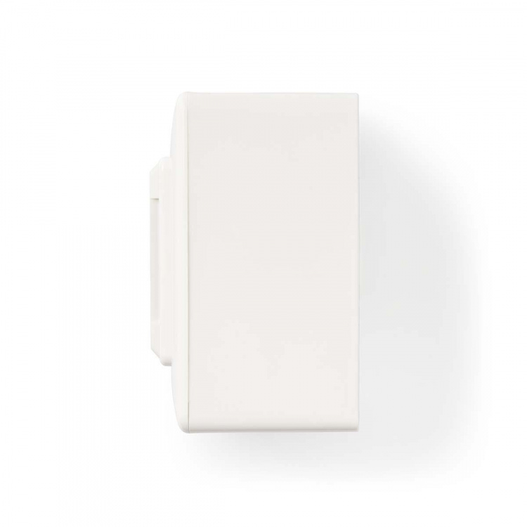 Nedis Network Wall Box | Flush Mount | 2 port(s) | CAT5e | Straight | Female | Gold Plated | PVC | White | Envelope