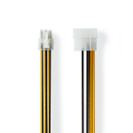 Nedis Internal Power cable | Molex Male | PCI Express Male | Gold Plated | 0.20 m | Round | PVC | Black / Yellow | Envelope