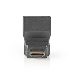 Nedis HDMI™ Adapter | HDMI™ Connector | HDMI™ Output | Gold Plated | Swivel | ABS | Black | 1 pcs | Envelope