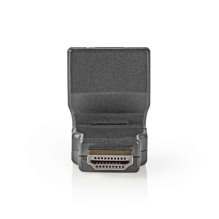 Nedis HDMI™ Adapter | HDMI™ Connector | HDMI™ Output | Gold Plated | Swivel | ABS | Black | 1 pcs | Envelope