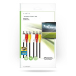 Nedis Composite Video Cable | 3x RCA Male | 3x RCA Male | Nickel Plated | 480p | 10.0 m | Round | PVC | Black | Envelope Nedis Composite Video Cable | 3x RCA Male | 3x RCA Male | Nickel Plated | 480p | 10.0 m | Round | PVC | Black | Envelope