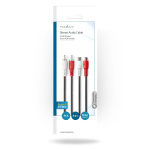 Nedis Stereo Audio Cable | 2x RCA Male | 2x RCA Female | Nickel Plated | 5.00 m | Round | Black | Envelope Nedis Stereo Audio Cable | 2x RCA Male | 2x RCA Female | Nickel Plated | 5.00 m | Round | Black | Envelope