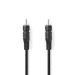 Nedis Digital Audio Cable | RCA Male | RCA Male | Nickel Plated | 2.00 m | Round | PVC | Black | Box