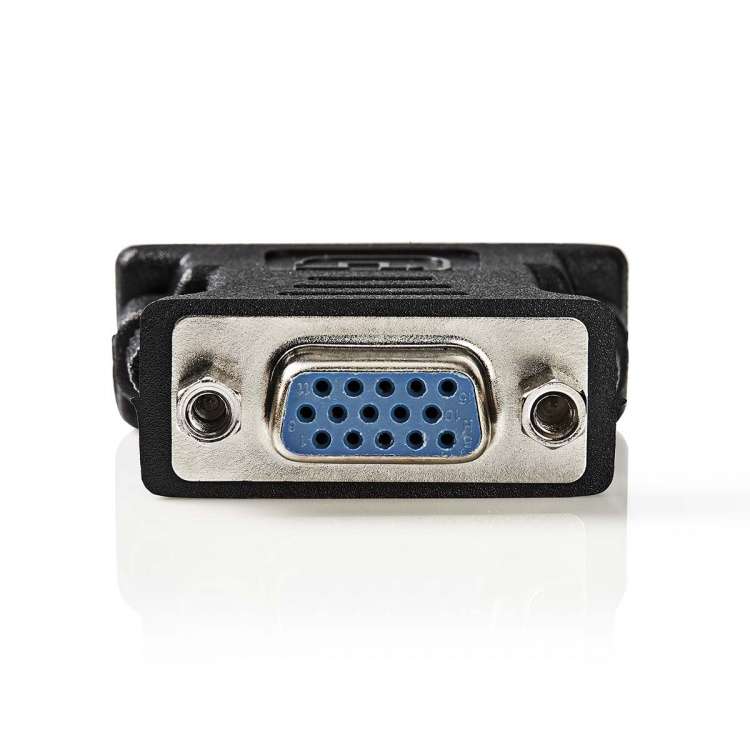 Nedis DVI Adapter | DVI-I 24+5-Pin Male | VGA Female | Nickel Plated | Straight | PVC | Black | Box Nedis DVI Adapter | DVI-I 24+5-Pin Male | VGA Female | Nickel Plated | Straight | PVC | Black | Box