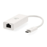 Nedis USB Network Adapter | USB 3.2 Gen 1 | 1000 Mbps | USB-C™ Male | RJ45 Female | 0.20 m | Round | Nickel Plated | Tinned Copper | White | Box