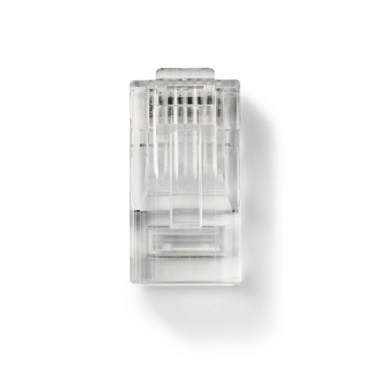 Nedis RJ45 Connector | Male | Solid UTP CAT6 | Straight | Gold Plated | 10 pcs | PVC | Transparent | Box