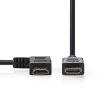 Nedis High Speed HDMI™ Cable with Ethernet | HDMI™ Connector | HDMI™ Connector | 4K@30Hz | 10.2 Gbps | 1.50 m | Round | PVC | Black | Blister
