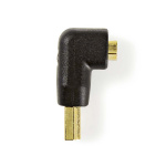 Nedis HDMI™ Adapter | HDMI™ Connector | HDMI™ Output | Gold Plated | Angled 90° | ABS | Black | 1 pcs | Box