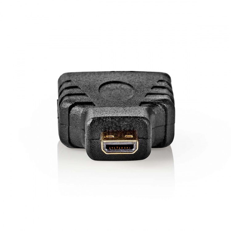 Nedis HDMI™ Adapter | HDMI™ Micro Connector | HDMI™ Output | Gold Plated | Straight | ABS | Black | 1 pcs | Box Nedis HDMI™ Adapter | HDMI™ Micro Connector | HDMI™ Output | Gold Plated | Straight | ABS | Black | 1 pcs | Box