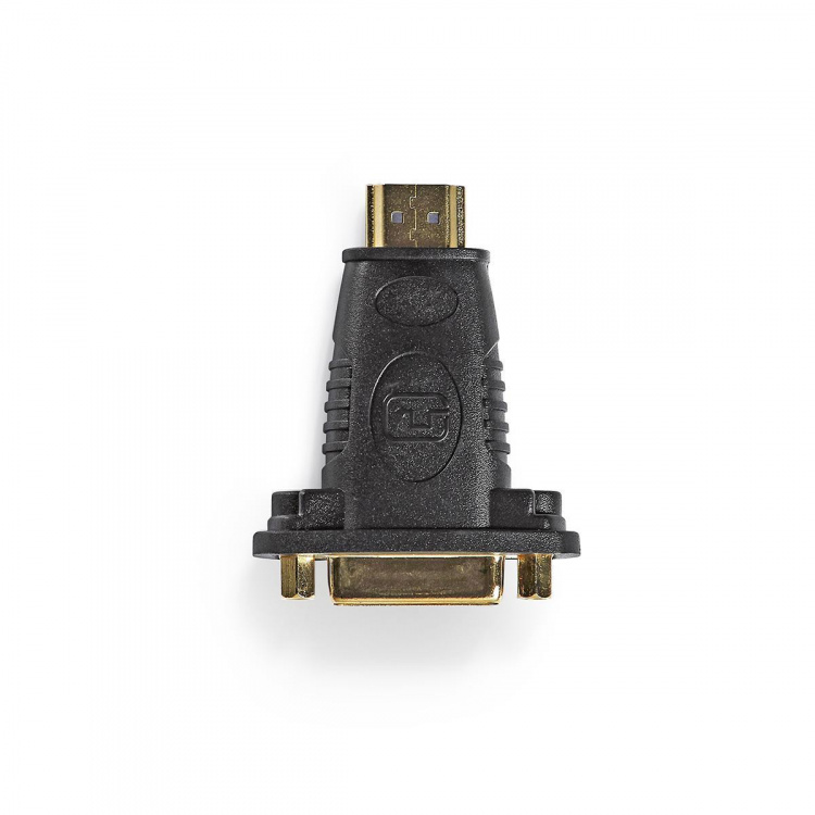 Nedis HDMI™ Adapter | HDMI™ Connector | DVI-D 24+1-Pin Female | Gold Plated | Straight | ABS | Black | 1 pcs | Box Nedis HDMI™ Adapter | HDMI™ Connector | DVI-D 24+1-Pin Female | Gold Plated | Straight | ABS | Black | 1 pcs | Box