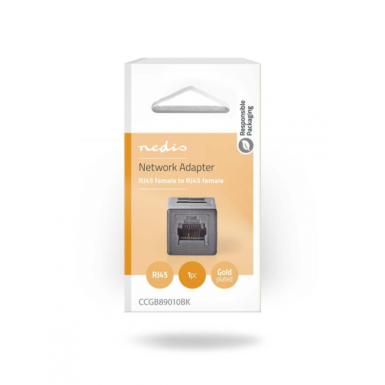 Nedis Network Coupler | CAT5e / CAT6 | Unshielded | RJ45 Female | RJ45 Female | Straight | ABS | Box Nedis Network Coupler | CAT5e / CAT6 | Unshielded | RJ45 Female | RJ45 Female | Straight | ABS | Box