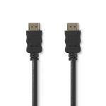 Nedis High Speed HDMI™ Cable with Ethernet | HDMI™ Connector | HDMI™ Connector | 4K@30Hz | 18 Gbps | 40.0 m | Round | PVC | Black | Tag