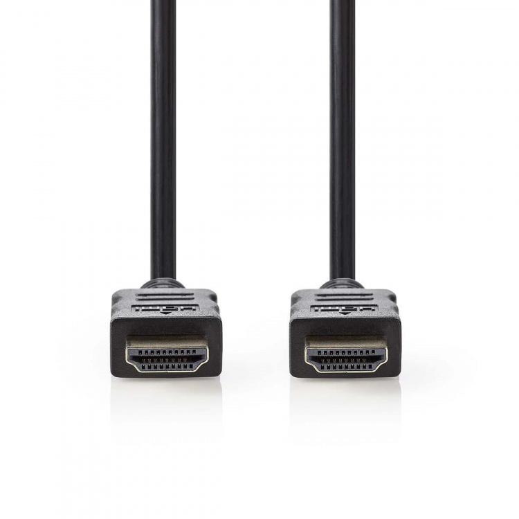 Nedis High Speed HDMI™ Cable with Ethernet | HDMI™ Connector | HDMI™ Connector | 4K@30Hz | 18 Gbps | 40.0 m | Round | PVC | Black | Tag