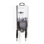 Nedis Stereo Audio Cable | 2x 6.35 mm Male | 3.5 mm Male | Nickel Plated | 5.00 m | Round | Dark Grey | Carton Sleeve Nedis Stereo Audio Cable | 2x 6.35 mm Male | 3.5 mm Male | Nickel Plated | 5.00 m | Round | Dark Grey | Carton Sleeve