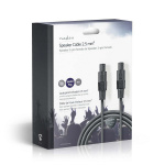Nedis Speaker Cable | 48 x 0.20 mm | Copper | 10.0 m | Round | PVC | Dark Grey | Gift Box Nedis Speaker Cable | 48 x 0.20 mm | Copper | 10.0 m | Round | PVC | Dark Grey | Gift Box