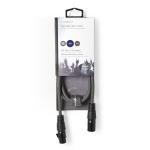 Nedis DMX Adapter Cable | XLR 3-Pin Male | XLR 3-Pin Female | Nickel Plated | 1.00 m | Round | PVC | Dark Grey | Carton Sleeve Nedis DMX Adapter Cable | XLR 3-Pin Male | XLR 3-Pin Female | Nickel Plated | 1.00 m | Round | PVC | Dark Grey | Carton Sleeve