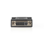 Nedis DVI Adapter | DVI-I 24+5-Pin Female | DVI-I 24+5-Pin Female | Nickel Plated | Straight | PVC | Black | Polybag