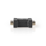 Nedis DVI Adapter | DVI-I 24+5-Pin Female | DVI-I 24+5-Pin Female | Nickel Plated | Straight | PVC | Black | Polybag