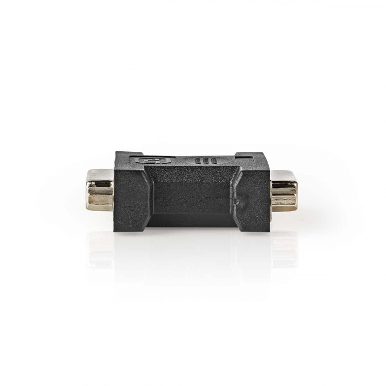 Nedis DVI Adapter | DVI-I 24+5-Pin Female | DVI-I 24+5-Pin Female | Nickel Plated | Straight | PVC | Black | Polybag