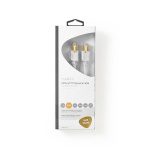 Nedis CAT6 Cable | RJ45 Male | RJ45 Male | S/FTP | 1.00 m | Round | LSZH | White | Window Box